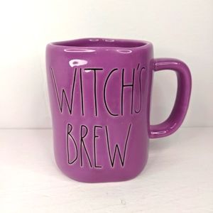 Rae Dunn By Magenta "WITCH'S BREW" Purple Mug Coffee Tea HTF NWOT
